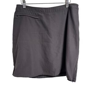 Patagonia Women's Gray Polyester Skort Size 12 Outdoor‎ Adventure Casual